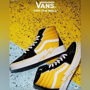 Vans Lightning Bolt High Top Skate Shoes